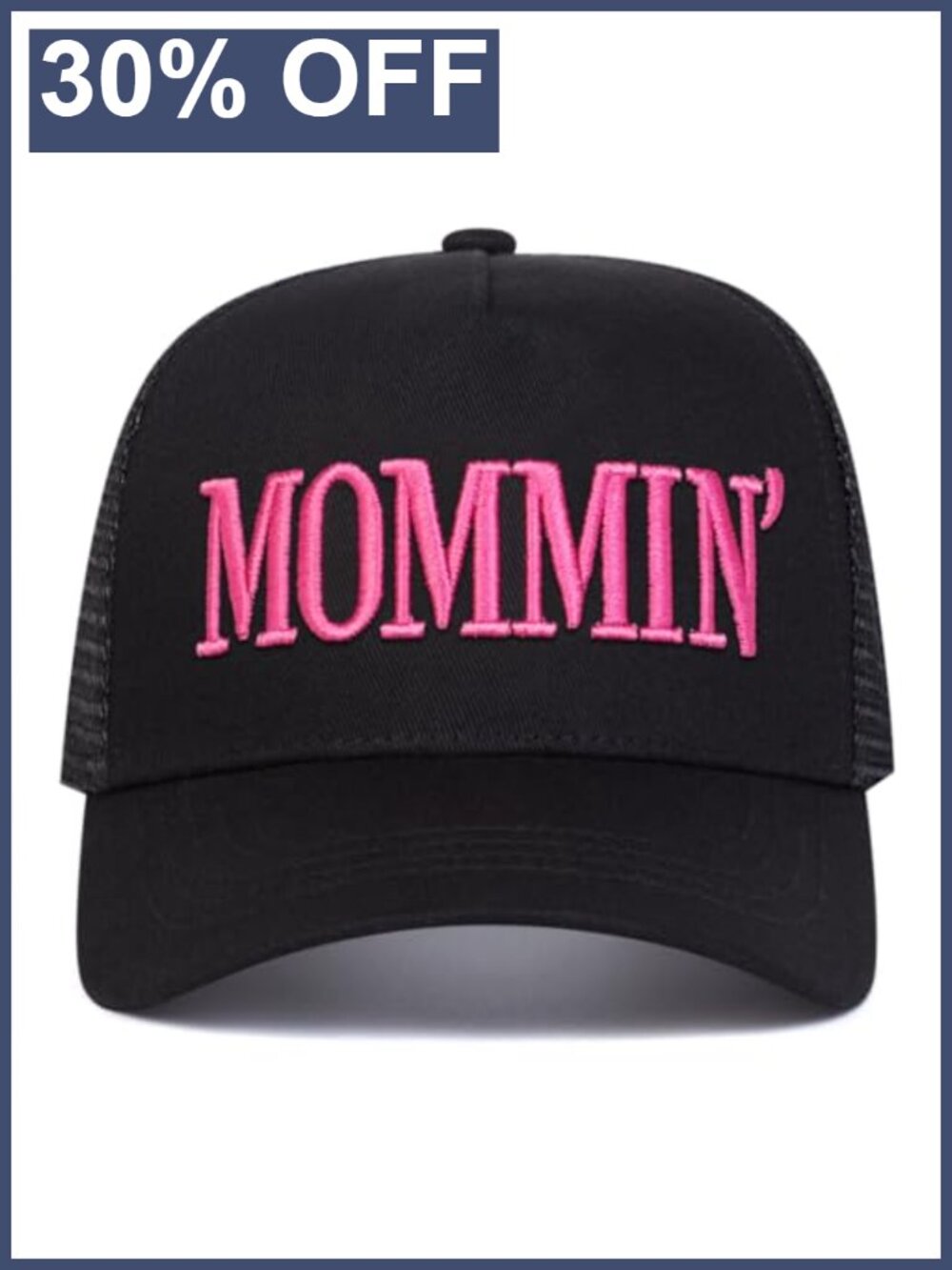 Mommin Trucker Hat Baseball Cap Adjustable Breathable Mesh Back for Women